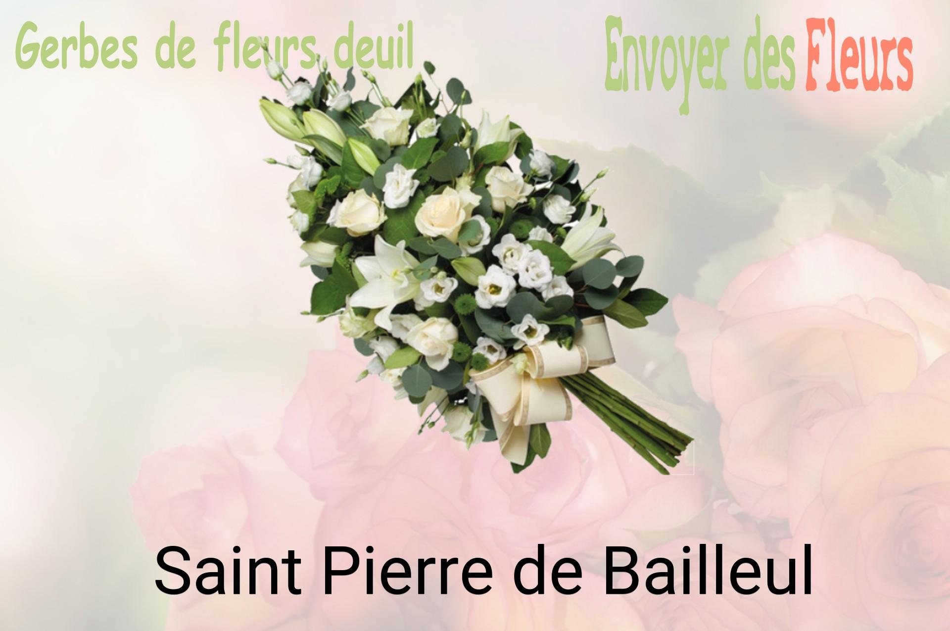 Gerbe de fleurs de deuil livrée à Saint-Pierre-de-Bailleul